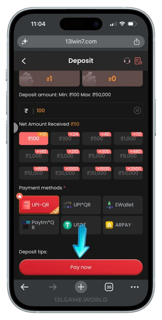13L-GAME-DEPOSIT-PAGE